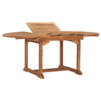 Ensemble de salle à manger d'extérieur Chic Teak Miami en bois de teck, 7 pièces, avec table extensible ronde à ovale, 2 fauteuils et 4 chaises.