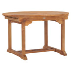 Ensemble de salle à manger d'extérieur Chic Teak Miami en bois de teck, 7 pièces, avec table extensible ronde à ovale, 2 fauteuils et 4 chaises.