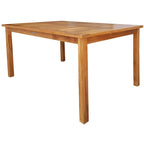Table de bar bistro rectangulaire Chic Teak Maldives en bois de teck, 63 x 35 pouces (table seule)