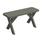 Banc à pieds croisés en pin de 90 cm