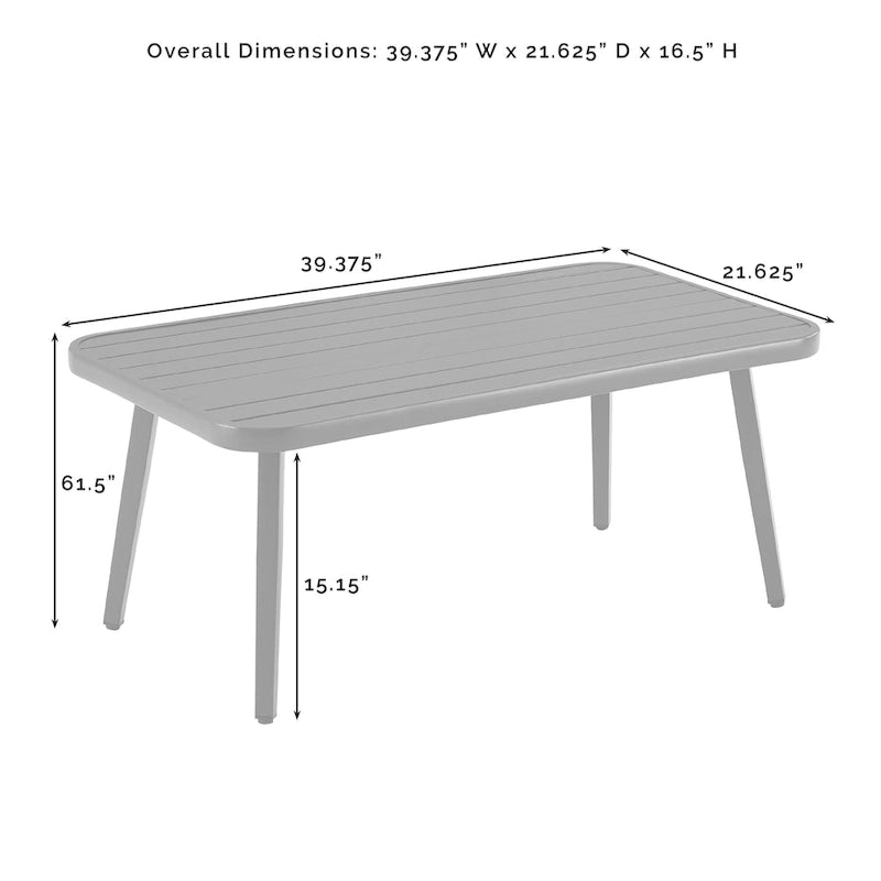 Ensemble de conversation extérieur en résine tressée Haven (2 pièces) - 75 cm (P) x 48 cm (L) x 29,75 cm (H)