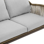 Ensemble de conversation extérieur en résine tressée Haven (2 pièces) - 75 cm (P) x 48 cm (L) x 29,75 cm (H)