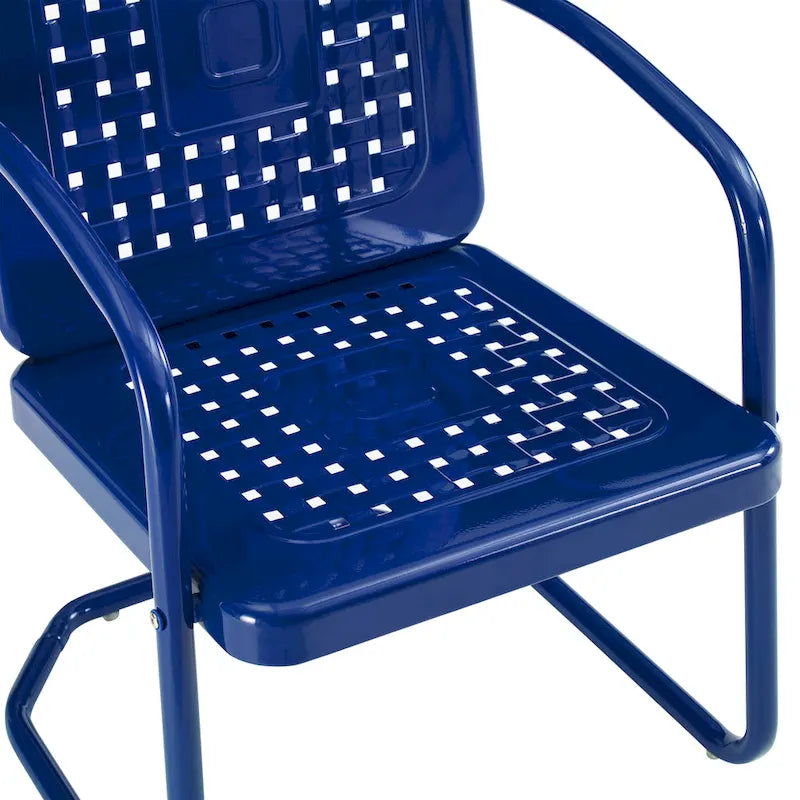 Ensemble bistro d'extérieur en métal Crosley Bates 3 pièces - 32 x 104 x 35
