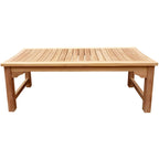 Banc de jardin sans dossier Seven Seas Teak Ocean City en bois de teck, 120 cm
