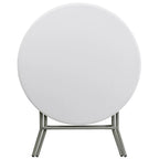 Table pliante ronde en plastique de 80 cm (2,63 pieds) - Table événementielle