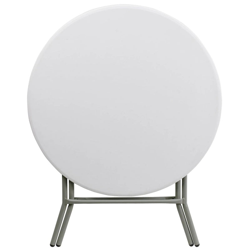 Table pliante ronde en plastique de 80 cm (2,63 pieds) - Table événementielle