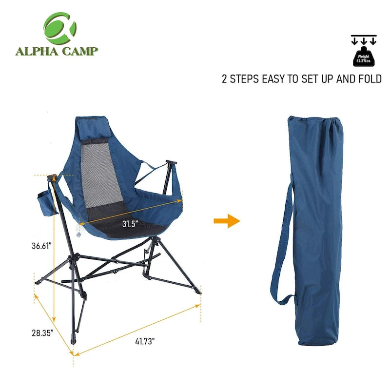 Hamac de camping pliable avec support