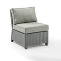 Fauteuil central d'angle en osier Bradenton Outdoor