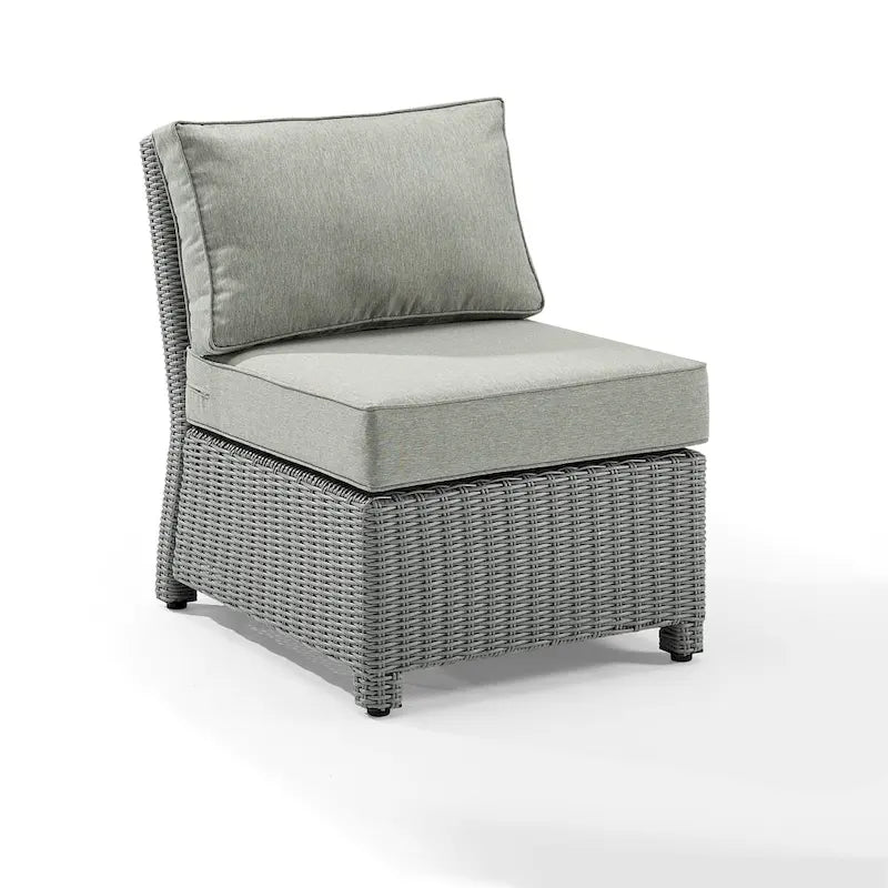 Fauteuil central d'angle en osier Bradenton Outdoor