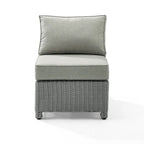 Fauteuil central d'angle en osier Bradenton Outdoor