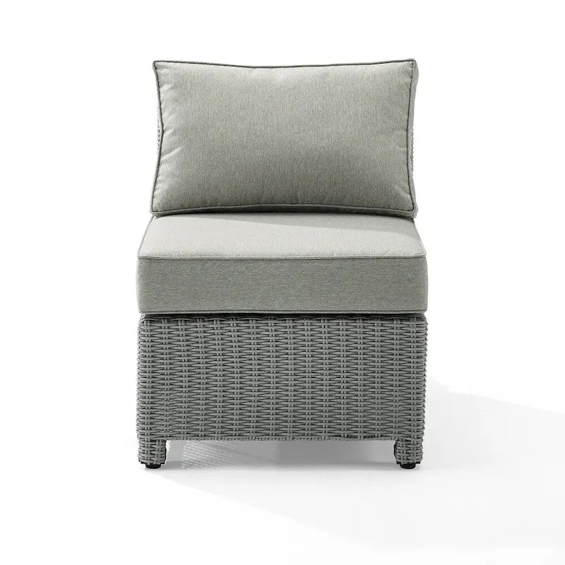 Fauteuil central d'angle en osier Bradenton Outdoor