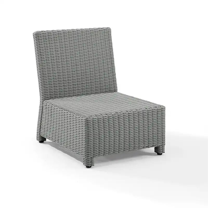 Fauteuil central d'angle en osier Bradenton Outdoor