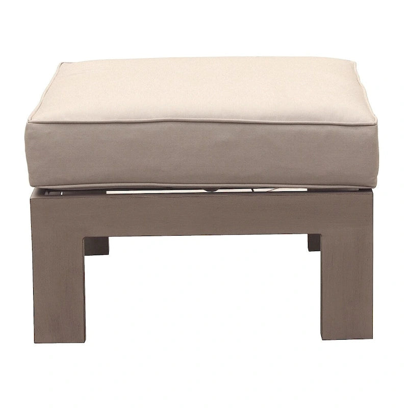Pouf d'extérieur Katalla avec coussin par Havenside Home - (l) 25,98 po x (h) 11,81 po x (p) 25,98 po