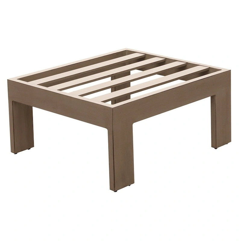 Pouf d'extérieur Katalla avec coussin par Havenside Home - (l) 25,98 po x (h) 11,81 po x (p) 25,98 po