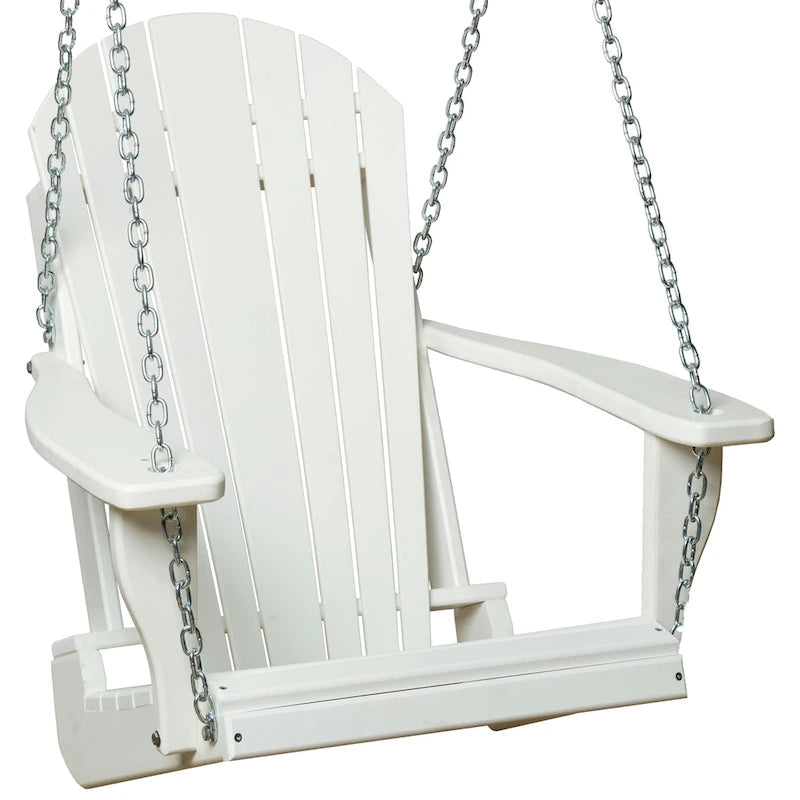 Balancelle Adirondack en polyéthylène avec chaînes