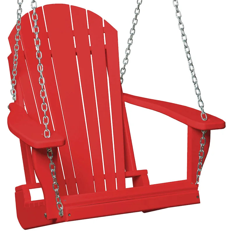 Balancelle Adirondack en polyéthylène avec chaînes