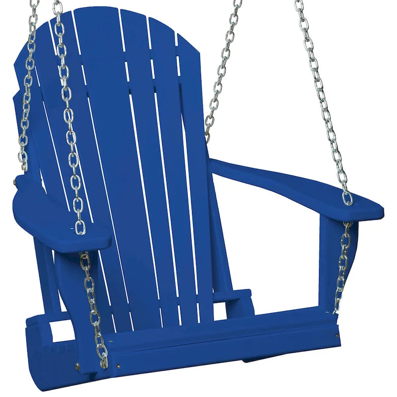 Balancelle Adirondack en polyéthylène avec chaînes
