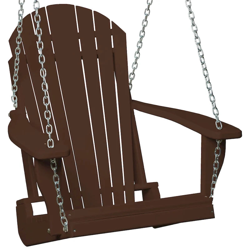 Balancelle Adirondack en polyéthylène avec chaînes