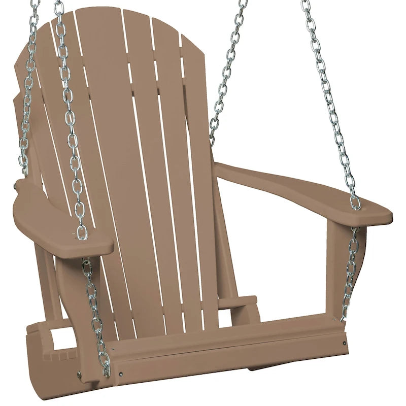 Balancelle Adirondack en polyéthylène avec chaînes