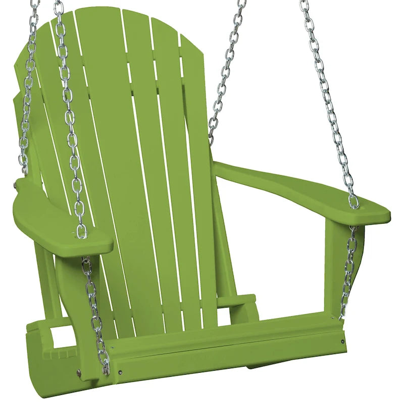 Balancelle Adirondack en polyéthylène avec chaînes