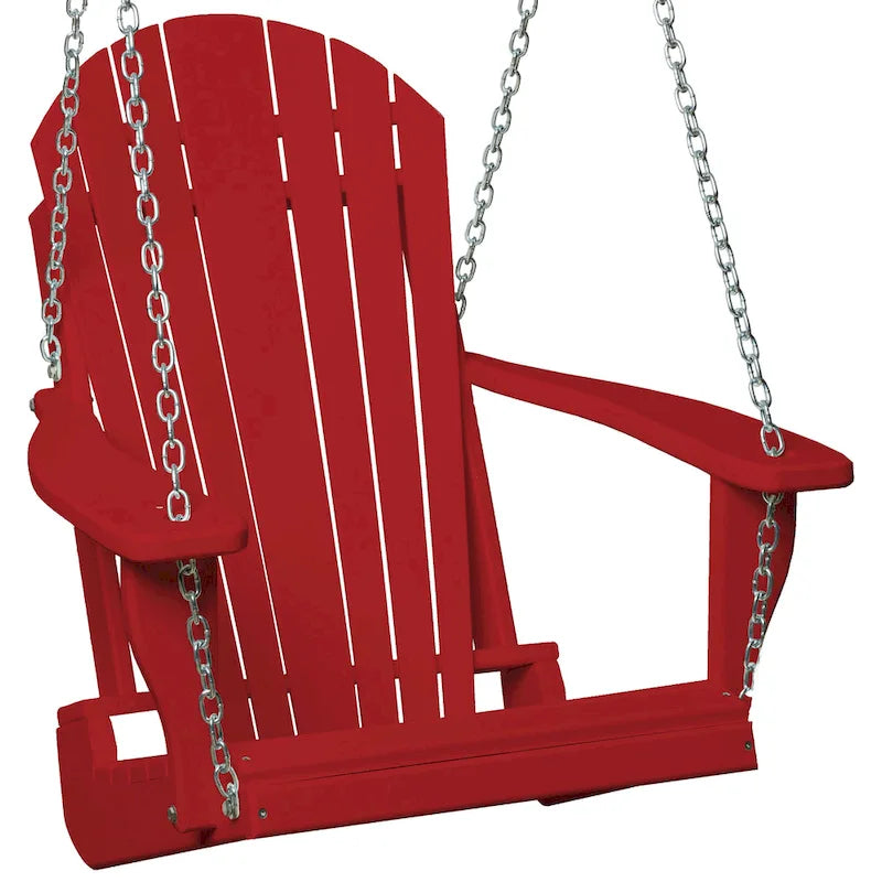 Balancelle Adirondack en polyéthylène avec chaînes