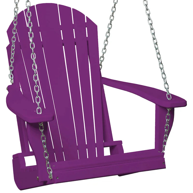 Balancelle Adirondack en polyéthylène avec chaînes