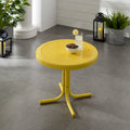 Crosley Retro Metal Side Table In Yellow