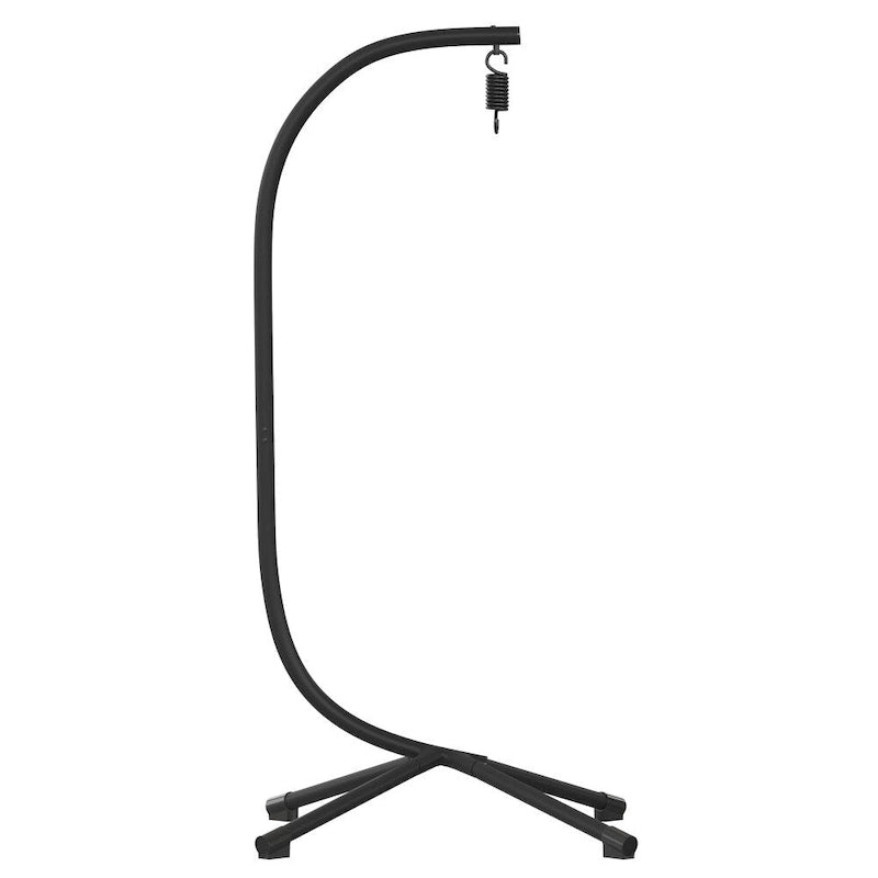Support en C pour chaise suspendue commerciale en acier résistant aux intempéries avec quincaillerie incluse