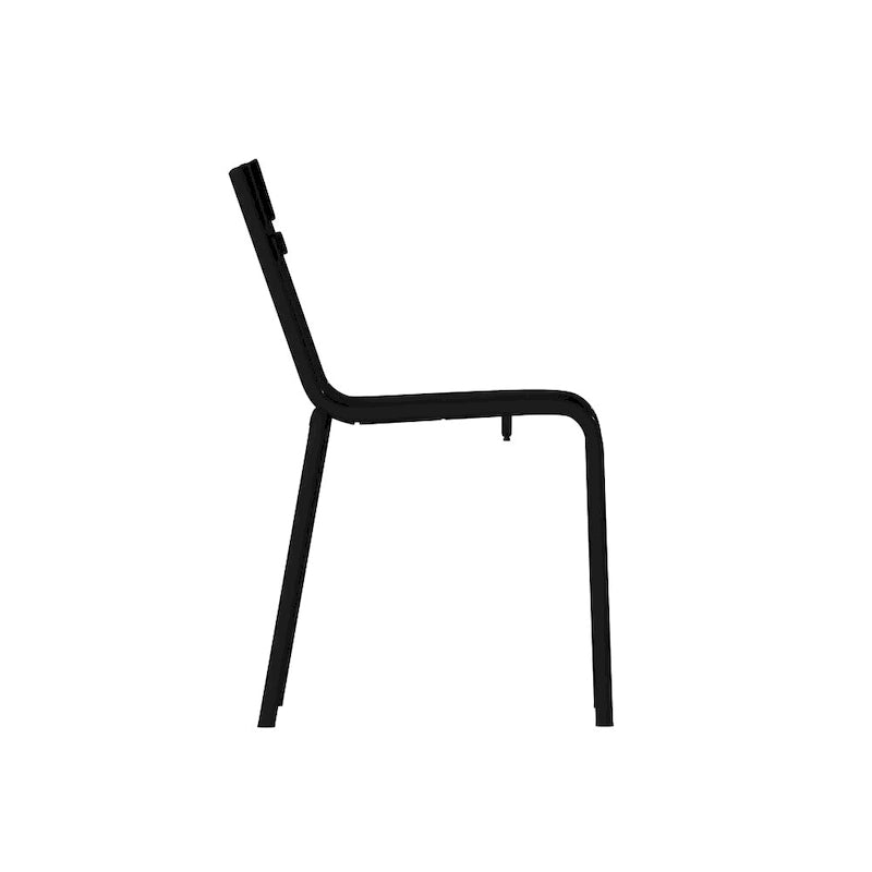 Tabourets de bar modernes à lattes métalliques de qualité commerciale pour intérieur/extérieur (ensemble de 4)