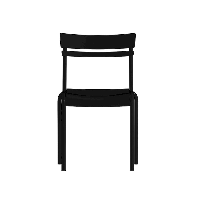 Tabourets de bar modernes à lattes métalliques de qualité commerciale pour intérieur/extérieur (ensemble de 4)