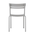 Tabourets de bar modernes à lattes métalliques de qualité commerciale pour intérieur/extérieur (ensemble de 4)