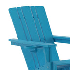 Ensemble de 2 chaises Adirondack commerciales tout temps avec porte-gobelets