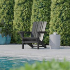Ensemble de 2 chaises Adirondack commerciales tout temps avec porte-gobelets