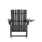 Ensemble de 2 chaises Adirondack commerciales tout temps avec porte-gobelets