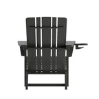 Ensemble de 2 chaises Adirondack commerciales tout temps avec porte-gobelets