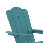Fauteuil Adirondack commercial tout temps avec repose-pieds et porte-gobelet intégrés
