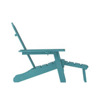 Fauteuil Adirondack commercial tout temps avec repose-pieds et porte-gobelet intégrés