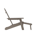 Fauteuil Adirondack commercial tout temps avec repose-pieds et porte-gobelet intégrés