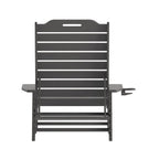 Chaise longue d'extérieur réglable avec porte-gobelet