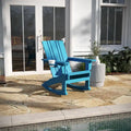 Fauteuil Adirondack à bascule tout temps avec porte-gobelet pivotant