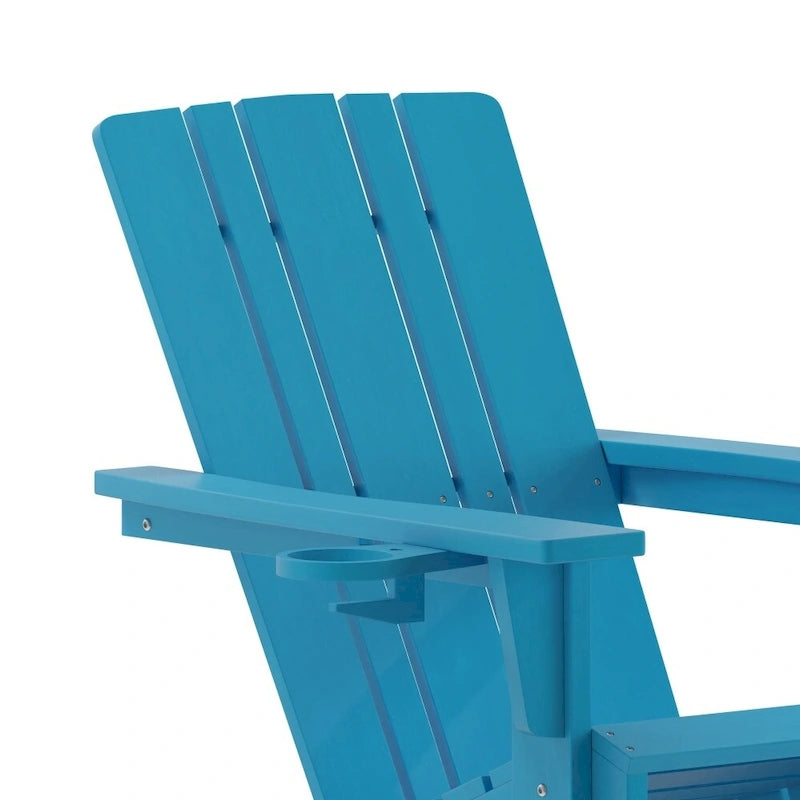 Fauteuil Adirondack à bascule tout temps avec porte-gobelet pivotant