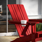 Fauteuil Adirondack à bascule tout temps avec porte-gobelet pivotant