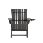 Fauteuil Adirondack à bascule tout temps avec porte-gobelet pivotant