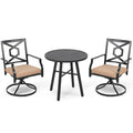 Ensemble de jardin avec chaises pivotantes