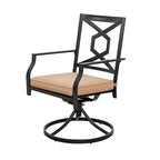 Ensemble de jardin avec chaises pivotantes