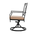 Ensemble de jardin avec chaises pivotantes