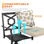 Ensemble de jardin avec chaises pivotantes