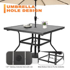 Ensemble de jardin avec chaises pivotantes