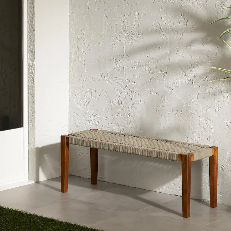 Banc en bois d'agave de la rive sud