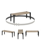 Banc en bois d'agave de la rive sud